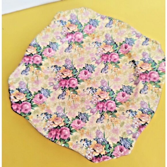 Vintage Royal Winton Grimwades WELBECK All-over Floral Chintz Salad Plate - Picture 7 of 10